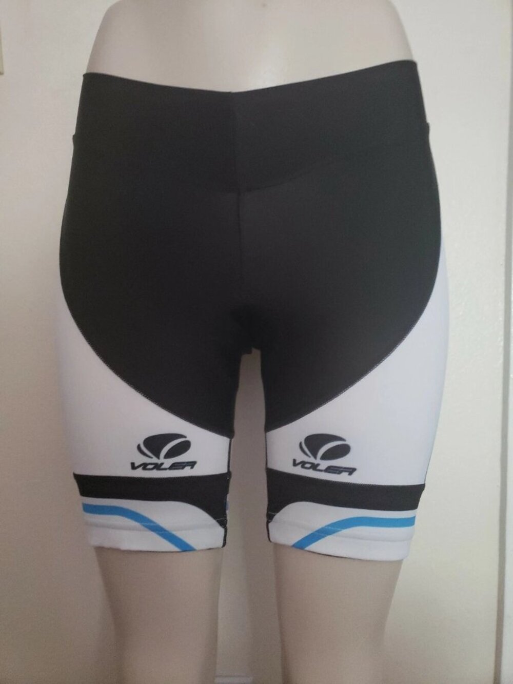 Voler Women’s Diamante Cycling Shorts XS Black Blue White Padded